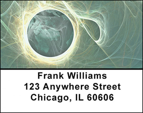 Mystical Clouds and Planets Address Labels | LBBAD-29