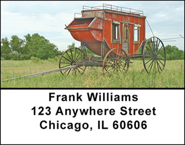Western Carriage Address Labels | LBBAD-42