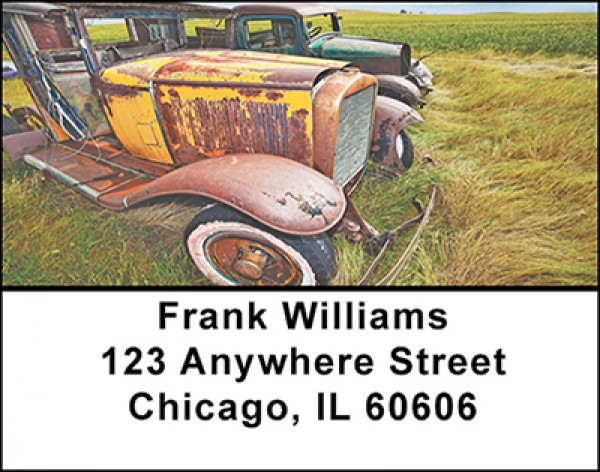 Vintage Abandoned Car Address Labels | LBBAD-56