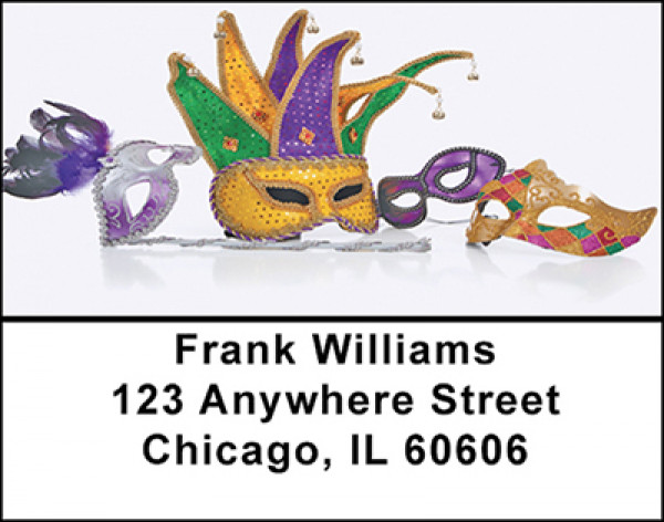 Mardi Gras Fun Address Labels | LBBAD-92