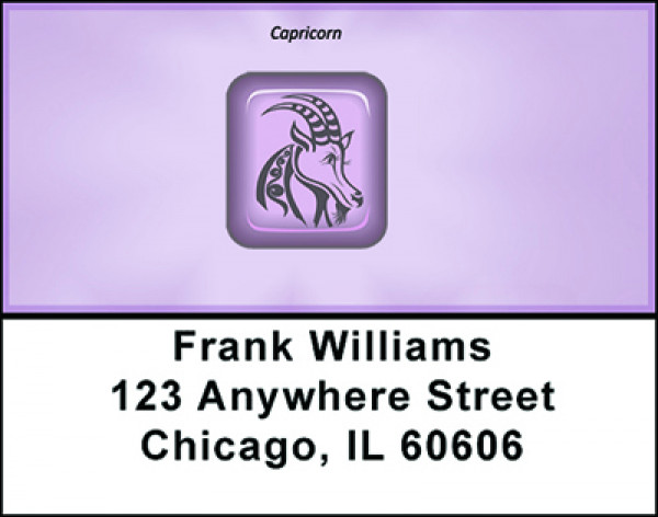 Capricorn Astrology Sign Address Labels | LBBAD-99