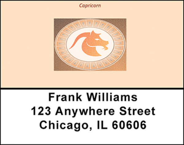 Capricorn Horoscope Sign Address Labels | LBBAE-12