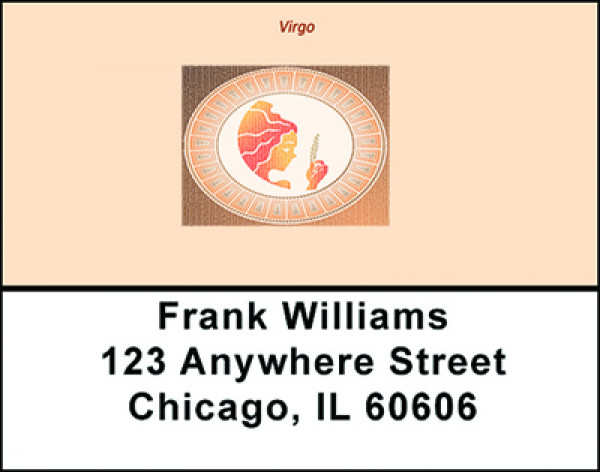 Virgo Horoscope Sign Address Labels | LBBAE-13