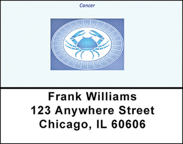 Cancer Horoscope Sign Address Labels | LBBAE-19