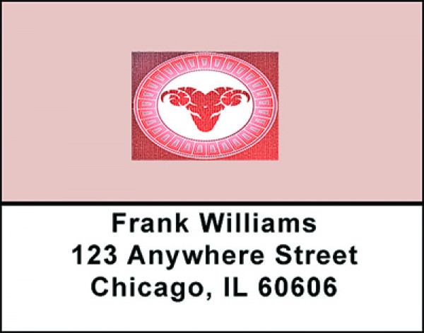 Aries Horoscope Sign Address Labels | LBBAE-21