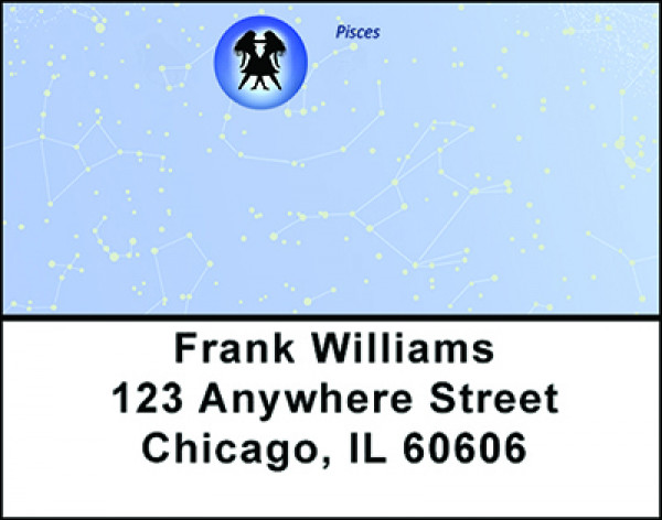 Gemini Sign of the Zodiac Address Labels | LBBAE-26
