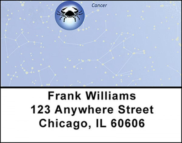 Cancer Sign of the Zodiac Address Labels | LBBAE-27