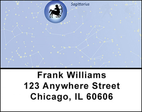 Sagittarius Sign of the Zodiac Address Labels | LBBAE-32
