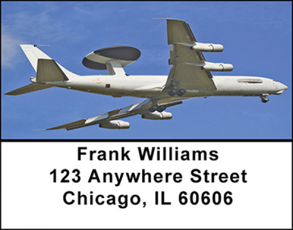 AWACS Airborne Early Warning Address Labels | LBBAE-44