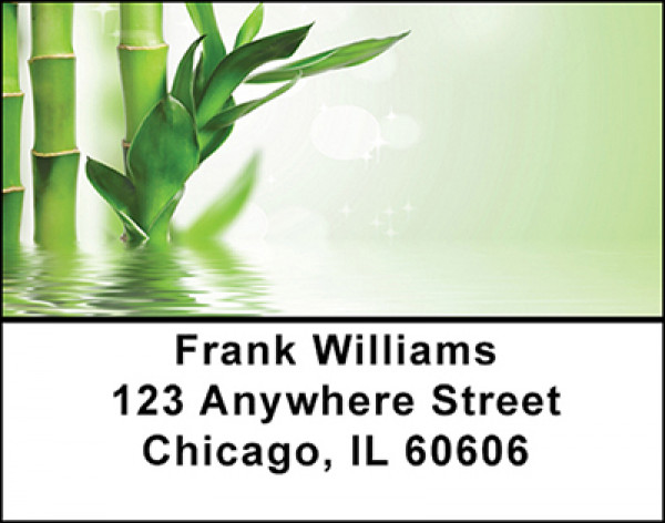 Bamboo on Water Address Labels | LBBAE-99