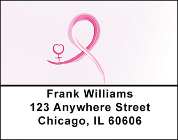 Fight Breast Cancer Address Labels | LBBAF-11