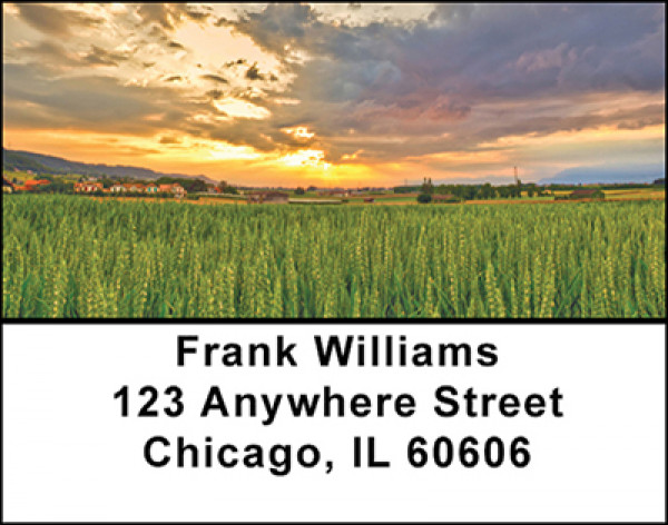 Wheat Farming Address Labels | LBBAF-39