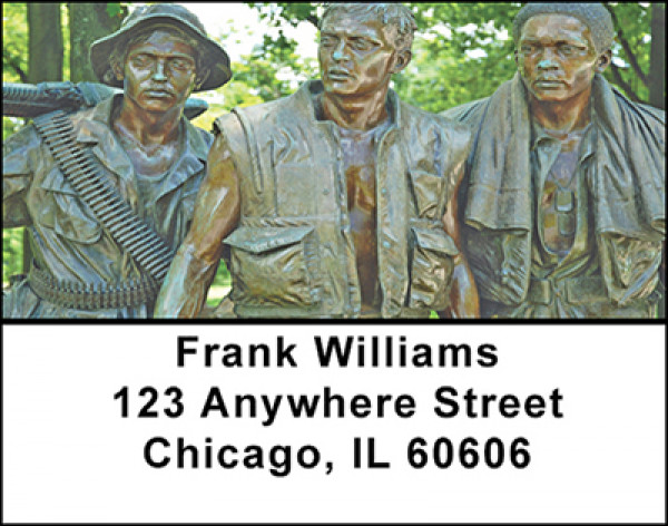 Vietnam War Memorials Address Labels | LBBAF-71