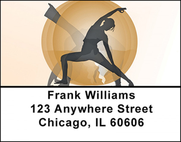 Yoga Moves Address Labels | LBBAF-82