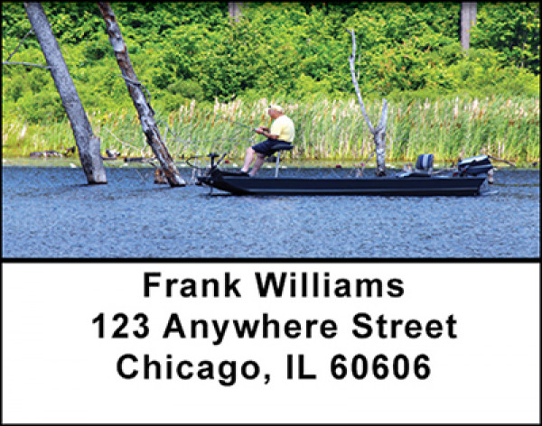 Fishing for Bass Address Labels | LBBAH-09