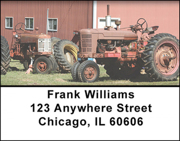 1950's Farm Tractors Address Labels | LBBAH-27