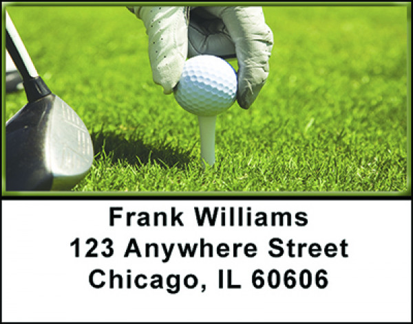Golfing Address Labels | LBBAH-75