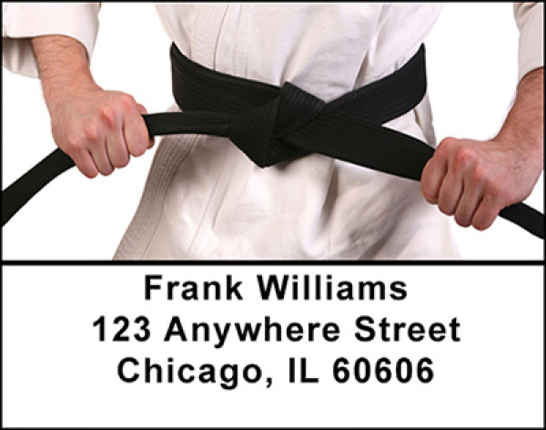 Karate Address Labels | LBBAH-77