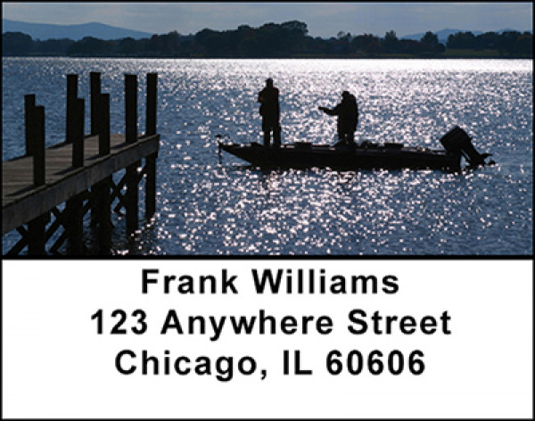 Fresh Water Fishing Address Labels | LBBAH-95