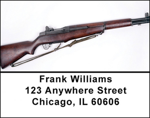 WWII Rifles and Guns Address Labels | LBBAI-09