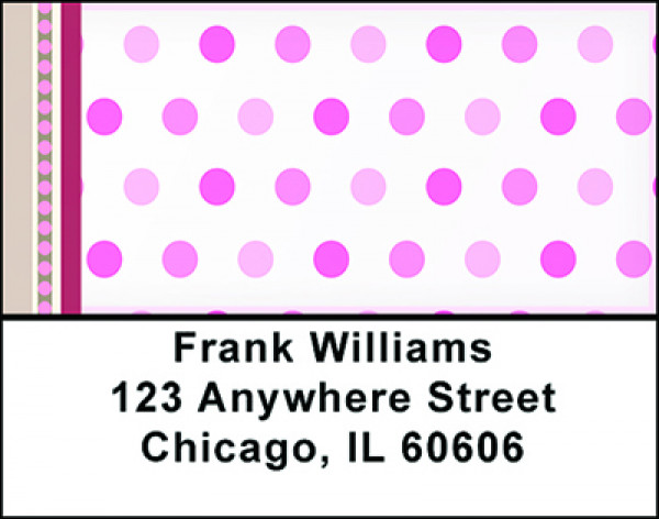 Pink Dots Galore Address Labels | LBBAI-41