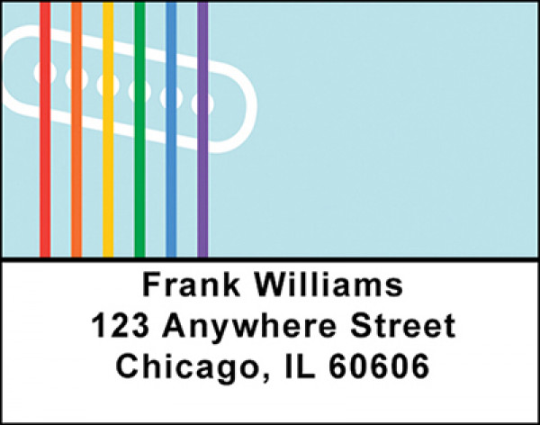 Rainbow Chords Address Labels | LBBAI-49