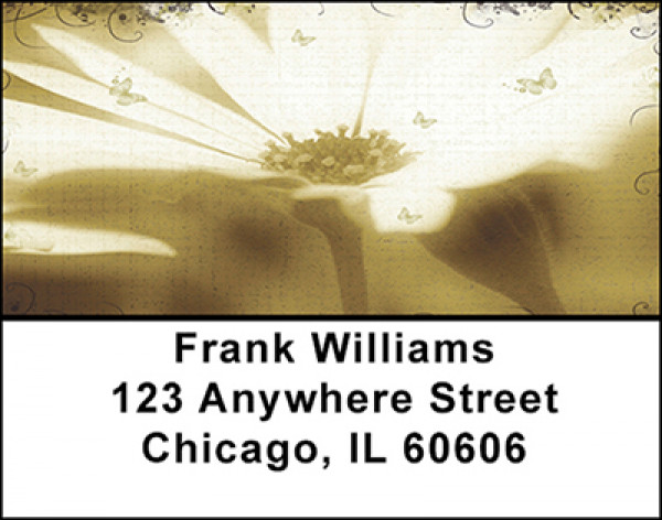 Watercolor Daisies Address Labels | LBBAI-89