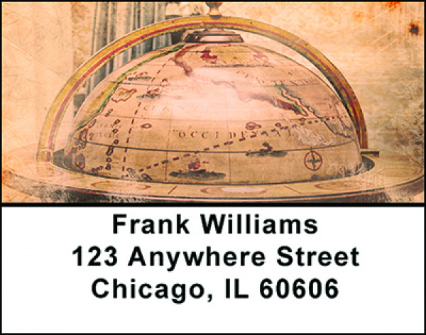 Global Map Address Labels | LBBAJ-06