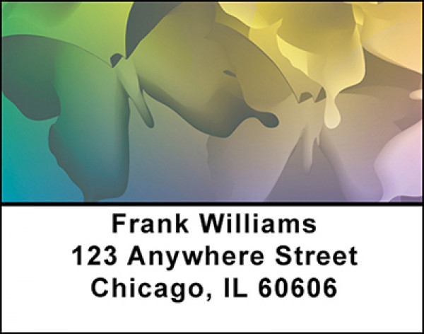 Butterfly Collage Address Labels | LBBAJ-12
