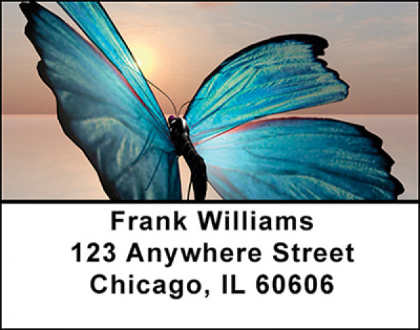 The Blue Butterfly Address Labels | LBBAJ-18