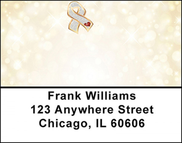 Awareness Ribbon Brilliance Address Labels | LBBAJ-30