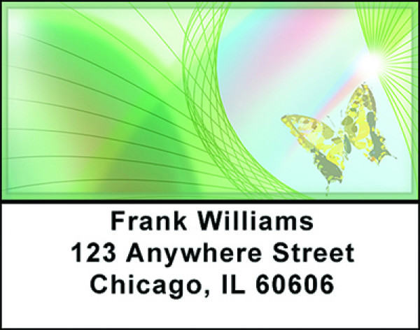 Rainbows and Butterflies Address Labels | LBBAJ-33