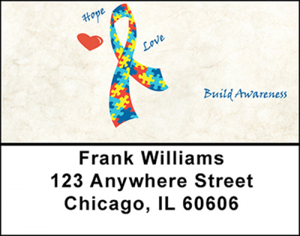 Autism Awareness Address Labels | LBBAJ-42