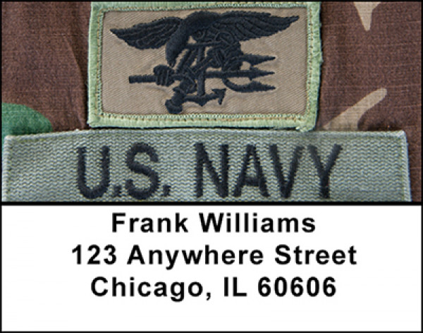 Nacy Seals in Action Address Labels | LBBAK-05