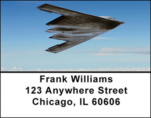 Stealth Airplanes Address Labels | LBBAK-14