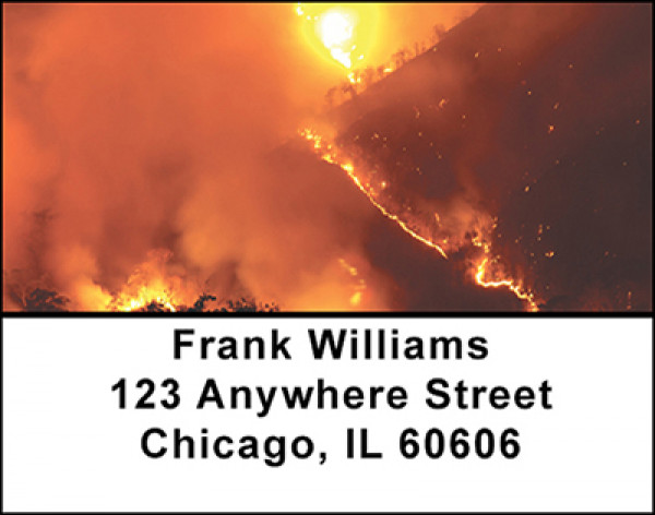 Forest Fire Address Labels | LBBAK-30
