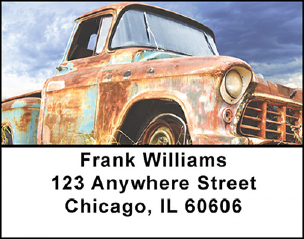 Vintage Autos Address Labels | LBBAK-35