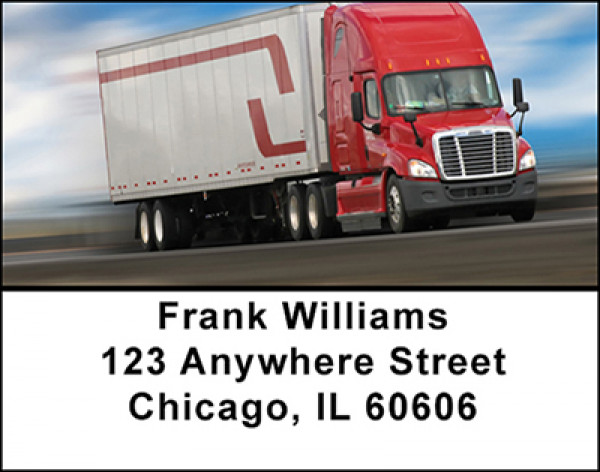 Trucking Rigs Address Labels | LBBAK-64