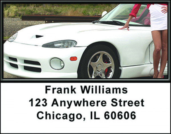 Sports Car Fun Address Labels | LBBAK-80