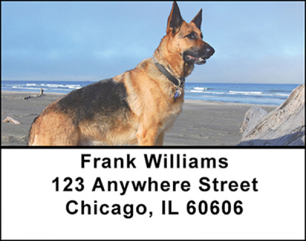 German Shepherd Address Labels | LBBAL-15