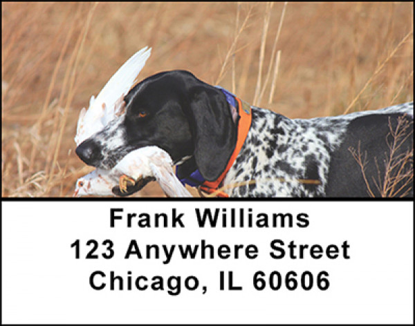 Hunting Retriever Dogs Address Labels | LBBAL-28