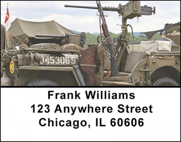 WW II Army Equipment Address Labels | LBBAL-36