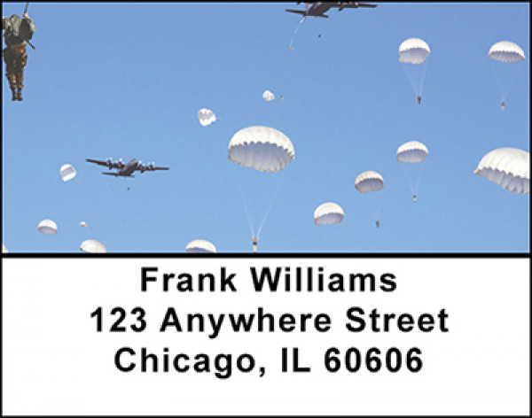 Army Airborne Missions Address Labels | LBBAL-54