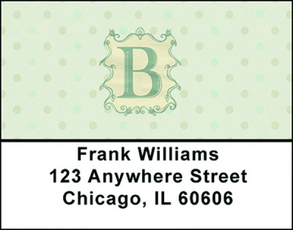 Vintage Monogram B Address Labels | LBBAL-87