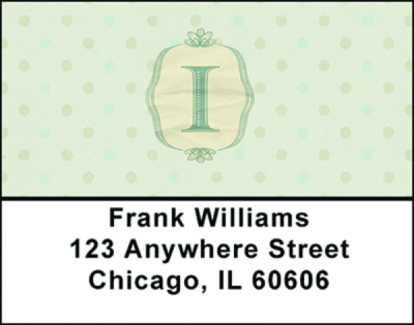 Vintage Monogram I Address Labels | LBBAL-94