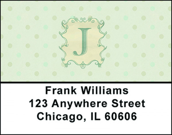 Vintage Monogram J Address Labels | LBBAL-95