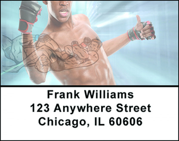 Mixed Martial Arts Address Labels | LBBAM-09