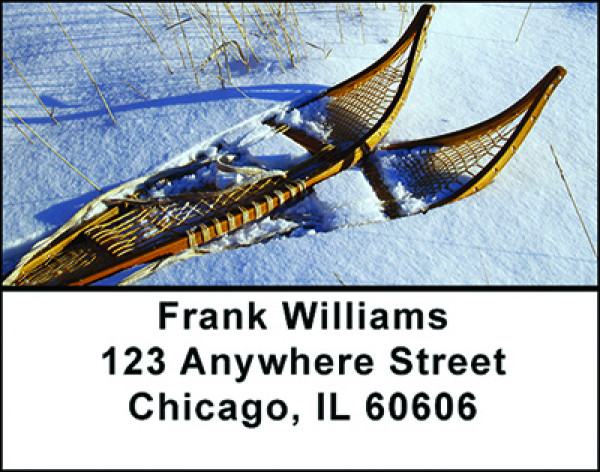 Snowshoes Address Labels | LBBAM-16