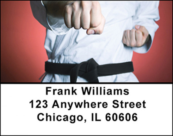 Karate Moves Address Labels | LBBAM-23