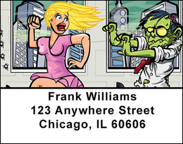 Zombie Invasion Address Labels | LBBAM-37